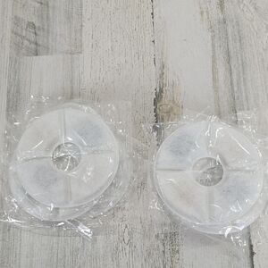 Pet Water Fountain White Replacement Round Filters 5" Diameter NEW 9 Filters